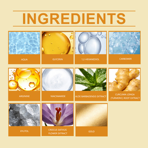 Crème Visage Hydrogel Or 24K Marque Blanche Anti-Âge Raffermissante Hydratante Éclaircissante Réparatrice Peau Éclatante Vente en Gros OEM - Product Image 3