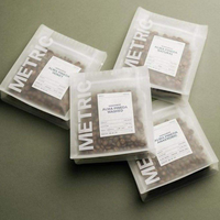 Sacs et pochettes personnalisés transparents en plastique et aluminium avec fermeture éclair pour emballage de bonbons, thé et café