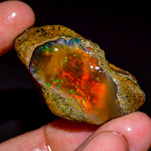 Opale éthiopienne naturelle brute, multi opale de feu, pierre précieuse d'opale, bijoux d'opale pierre précieuse en vrac, opale éthiopienne brute, 66.5 Ct. R-285 - Product Image 1
