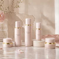 Flacon de luxe en verre pour soins de la peau, pot à crème ovale avec couvercle de forme unique, 120 ml, 100 ml, 30 ml, 50 g, contenants cosmétiques en gros