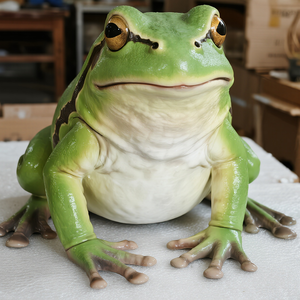 動物園の展示会や室内装飾で屋内/屋外で使用するためのリアルなシリコーン & スチールアニマトロニクスカエルモデル - Product Image 4
