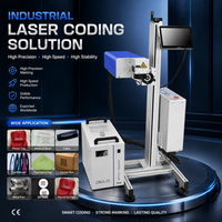 Machine de marquage laser UV industrielle 355 nm pour code QR, date d'expiration, numéro de lot, pour sacs en plastique alimentaires et boissons, bouteilles PP PET