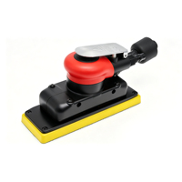 Lijadora Orbital de 70x198mm y 3mm con Motor de Paletas Rotativas de 12000 RPM, Compatible con Aspiración Central y Accesorio de Gancho y Bucle para Carrocería Automotriz y Trabajos en Madera