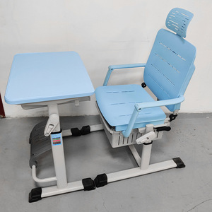 Zhuo Huang Height Adjustable <b>Desk</b> And Chair Set For Children <b>Study</b> School Use Stainless Steel Material Customizable Color - Product Image 2