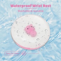Tapis de souris en gel transparent Kawaii Anime Cartoon avec repose-poignet, résistant à l'eau, pour le jeu et le bureau