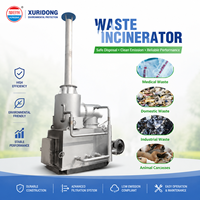 Four de pyrolyse industriel pour déchets, réduction de volume, faibles émissions, élimination thermique, moteur complet pour gaz de combustion