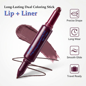Lápiz Labial de Doble Punta al por Mayor con Marca Privada, Delineador de Labios de Alta Pigmentación, Lápiz de Maquillaje Multiusos para Contorno de Labios - Product Image 2