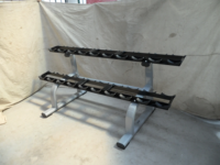 ASM-L1049 Promotion Porte-haltères en fer à deux niveaux pour salle de sport commerciale, équipement de gym professionnel, bancs de musculation