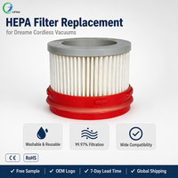 Filtre HEPA lavable et réutilisable de remplacement pour aspirateur balai sans fil Dreame V11 V10 V9, vente en gros OEM