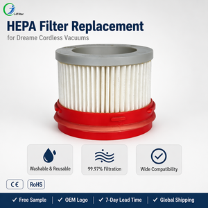 Filtre HEPA lavable et réutilisable de remplacement pour <span class=keywords><strong>aspirateur</strong></span> balai sans fil <span class=keywords><strong>Dreame</strong></span> V11 <span class=keywords><strong>V10</strong></span> V9, vente en gros OEM - Product Image 4