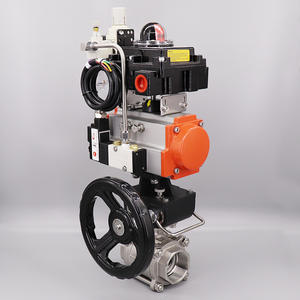 Válvula de Bola Roscada de Acero Inoxidable Q611F-16P de Tres Piezas, Válvula Neumática de Cierre Rápido a Prueba de Explosiones - Product Image 4