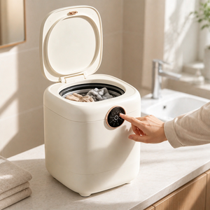2kg Mini Portable Washing Machine With Spin Dryer Automatic Water In And Out, For Underwear,Socks