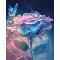 5D DIY Custom Acryl Diamant Schilderij Kit - Waterdicht Ecologisch Bloemen Zonnebloemen Volledige Boor Landschap Kunst Schilderachtige Cadeaus