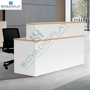 Nhà máy nóng bán nhỏ cao cổ điển cửa hàng cắt tóc văn phòng phòng khám Trường Spa sử dụng bàn tiếp tân bảng với ngăn kéo - Product Image 3