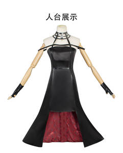 Disfraz de <span class=keywords><strong>Cosplay</strong></span> de <span class=keywords><strong>Yor</strong></span> <span class=keywords><strong>Forger</strong></span>: Diadema, Medias Elásticas hasta el Muslo, Aretes y Vestido Completo para Comic Con - Product Image 6