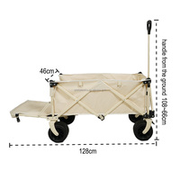 Chariot de sport portable pliable pour remorque de décrochage multicolore réglable