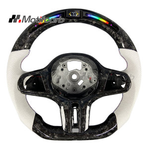 Volante LED de fibra de carbono forjado personalizado para BMW Serie 3 5 G01 G21 G22 G20 G26 G30 G31 X3 X4 M2 M3 F90 F91 2018-2024 - Product Image 1