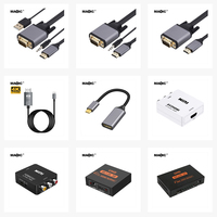 Adaptateur convertisseur de câble HDMI vers VGA AV Type-C USB C 1080P 4K 8K pour PC, ordinateur portable, téléphone, moniteur, projecteur