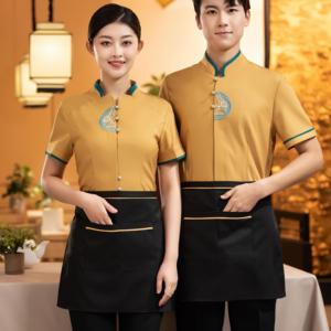 Treasures Fill the Home <span class=keywords><strong>Nuevo</strong></span> diseño Diseño Camarero y <span class=keywords><strong>restaurante</strong></span> Diseños de <span class=keywords><strong>restaurante</strong></span> <span class=keywords><strong>chino</strong></span> Uniforme de hotel para mujeres del personal - Product Image 5