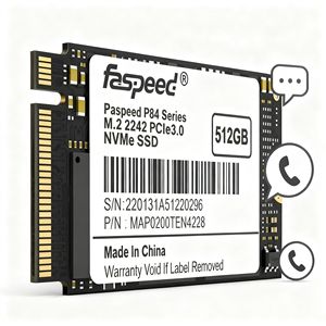 Faspeed内部3D NAND PCIe Gen 3.0x4 NVMe SSD M.2 2242 | 高性能2500/2000 MB/s | 3年間の保証 | OEM/ODM | - Product Image 4