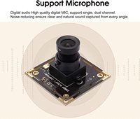 ELP 2MP IMX323 Faible luminosité 0.01Lux 1080P Full HD H.264 Mini module de caméra Usb pour vision industrielle robotique, vidéosurveillance