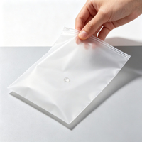 Sac rétractable transparent en PE écologique et recyclable avec fermeture éclair pour l'e-commerce (vêtements et chaussures)