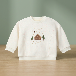 T-shirt en coton tricoté à manches longues personnalisé pour enfants, col rond, décontracté, écologique, design tendance pour filles, vente en gros - Product Image 3