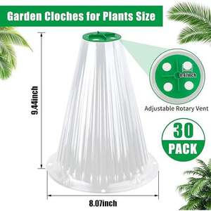 Couverture transparente pour semis en PET, protection des plantes contre le gel, serre portable pour la culture en jardin, dôme de culture - Product Image 2
