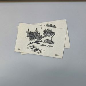 Étiquettes tissées en tissu à coupe droite, imprimées, colorées, personnalisées, à coudre, pour costumes – Prix direct usine - Product Image 3