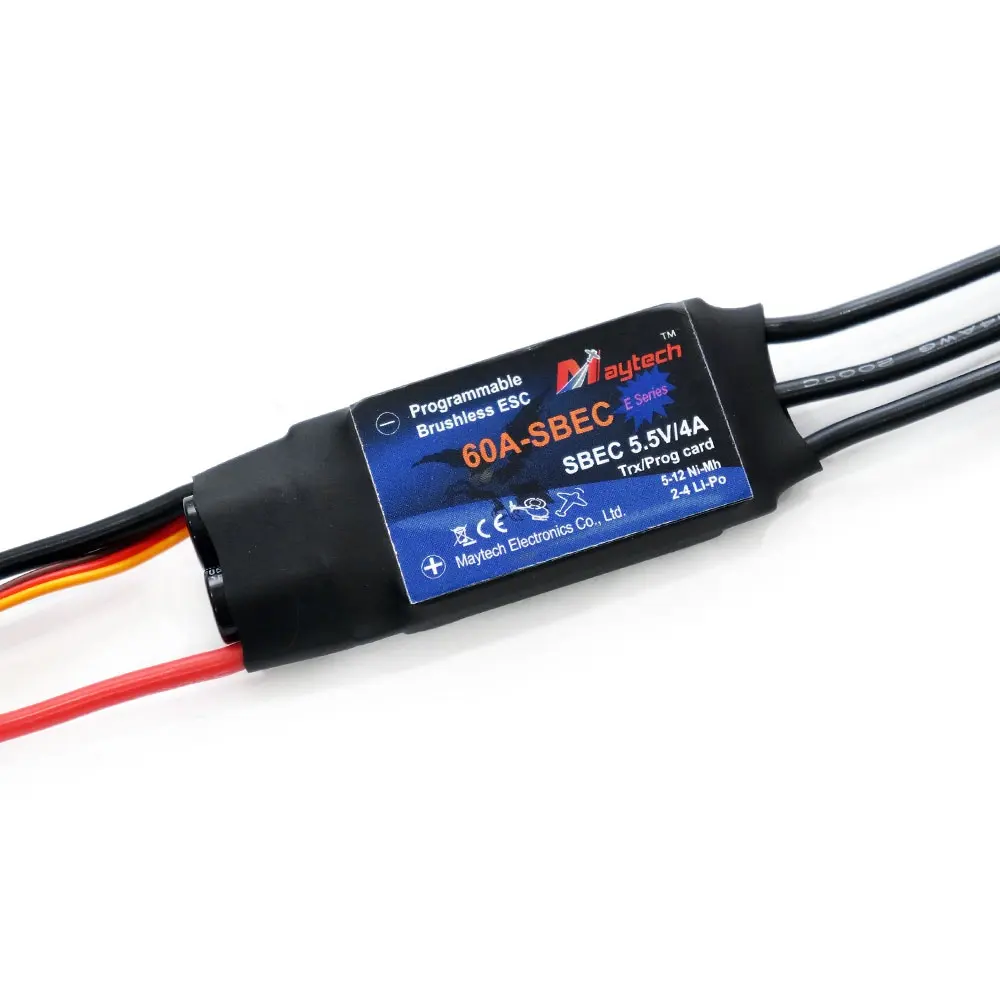 Maytech 60A brushless motor controller esc for air plane rc helicopter craft model airplane rc multirotor drone jet engine