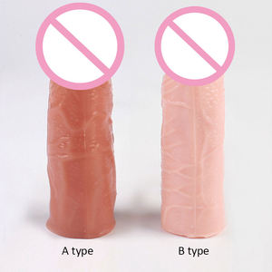 Kondom <span class=keywords><strong>Penis</strong></span> Berkualitas Tinggi Realistis untuk Menunda Ejakulasi Produk Seks Dewasa untuk Pria Memperpanjang Panjang <span class=keywords><strong>Penis</strong></span> - Product Image 3