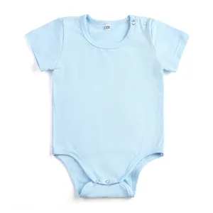 High Quality Wholesales Plain Color Blank Baby 100% Combed Cotton Onesie Baby Boys Clothes Newborn Rompers