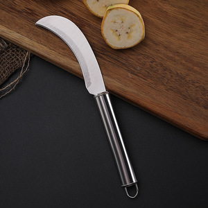 มีดโค้งสแตนเลสแบบสองคมสำหรับปอกผลไม้ - Product Image 3