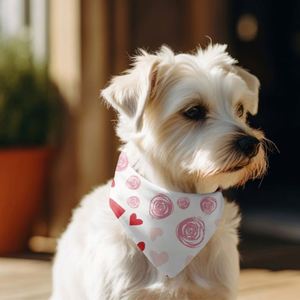 Premium Quality Double Layer Reversible Pet Kerchief Neck Warmer Triangle <b>Bibs</b> Scarf Dog Bandana Custom Print Quick Shipping - Product Image 1