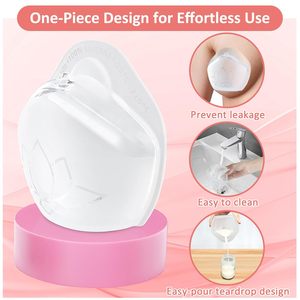 BPA Free Food Grade <strong>Silicone</strong> Leaking Wearable Milk Saver Breastmilk Collection Reusable Nursing Cups for <strong>Bra</strong> - Product Image 2