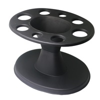 Haar bürsten halter Organizer mit Kunststoff Rundkamm Display Rack Styling Schwarz Werkzeugst änder Regal Zubehör für Salon Home