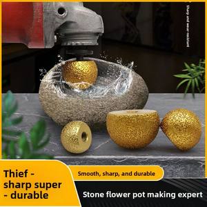 Cabezal <span class=keywords><strong>de</strong></span> Pulido <span class=keywords><strong>de</strong></span> Diamante Tipo Hongo con Unión Metálica para Pulir Piedras, Macetas y Azulejos, Grano 50 para Amoladoras Angulares - Product Image 2