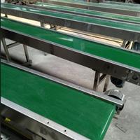 Système de convoyeur à bande automatique, conception modulaire, bande plate en PVC pour atelier de fabrication