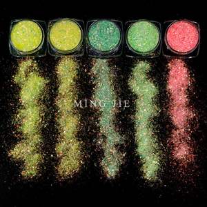 Offre Spéciale <span class=keywords><strong>rose</strong></span> pâle grosses paillettes or Orange bleu paillettes poudre de paillettes pour résine bricolage gobelet corps ongles décoration de noël - Product Image 4