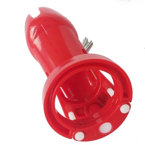 Jaula de Castidad Roja con Candado, Tamaño Grande, Dispositivo de Castidad Masculino de Plástico, Juguetes Sexuales para Adultos, Juegos Sexuales para Parejas, Coqueteo - Product Image 3