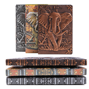 Elefante Ufficiale A5 Foderato Antico Fatto A Mano In Rilievo In Pelle <span class=keywords><strong>Notebook</strong></span> Diario di Viaggio - Product Image 4