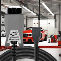 El Mejor Escáner de Diagnóstico de Automóviles OBD2 para Mazda VLinker FS USB 12V con 1 Año de Garantía, Herramienta de Interfaz ELM327 HS/MS-CAN