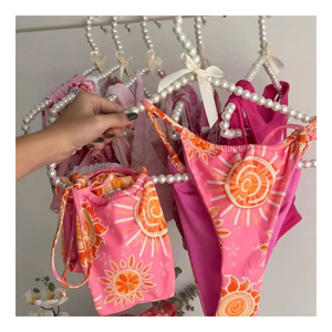 Bộ <span class=keywords><strong>bikini</strong></span> dây buộc họa tiết hoa, đồ bơi tam giác dây nhỏ, đồ bơi nữ nhãn hiệu riêng, mẫu mới dành cho nữ 2025, <span class=keywords><strong>bikini</strong></span> đặt may riêng - Product Image 2