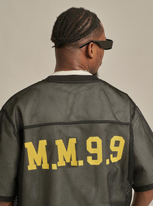 Thả Vai OEM Boxy Trống Quá Khổ Trọng Lượng Nặng Tùy Chỉnh Màn Hình In Logo Bóng Rổ Bóng Đá Bóng Đá Jersey Lưới Mens T-Shirt - Product Image 5