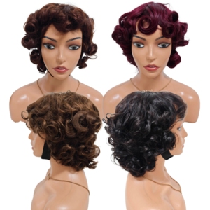 Promotion 33$ Letsfly Perruques Loose Wave avec frange 3 #   4 #   Perruques bouclées en cheveux humains fabriquées à la machine, 100% cheveux naturels, livraison rapide - Product Image 1