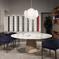 Mode soie tissu dimmable led suspension lumière intérieure multi forme à la main suspension suspension