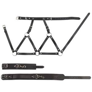 Ensemble de Sangles de Poitrine, Menottes et Liens en Cuir pour Femme – Ceintures de Bondage - Product Image 5