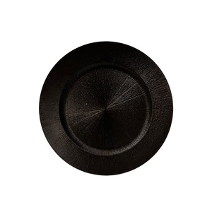 Assiettes rondes en plastique de différentes couleurs avec base rechargeable, réutilisables, pour mariage, table à manger à domicile - Product Image 2