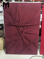 Art mural texturé de haute qualité, peinture sur toile tendue 3D, décoration artistique en tissu de style bohème pour le salon