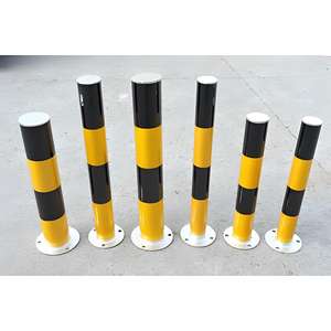 Dissuasori per traffico in acciaio, dissuasori di avvertimento, dissuasori stradali, pali di isolamento, pali fermacarro, pali segnaletici stradali - Product Image 4